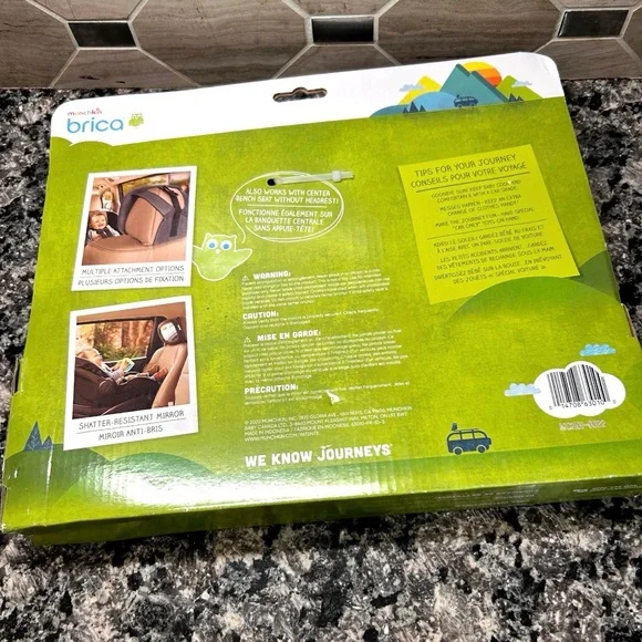 BABY IN-SIGHT CAR MIRROR – Brica by Munchkin | Shatter-Resistant | New in Box - Picture 3 of 3
